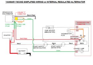 Yanmar Alternator Wiring Diagram Internal Regulated Alternator Conversion