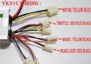 Yiyun Controller Wiring Diagram 36v 800w Set Electric Bike Controller Twist Throttle Brake Lever